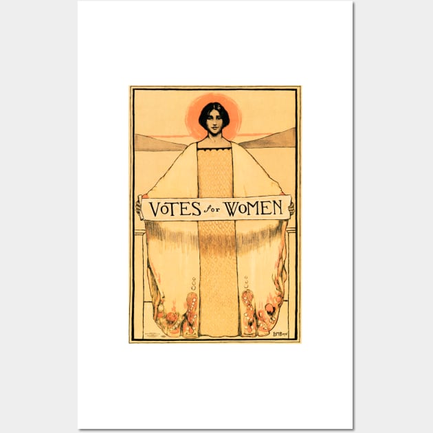 VOTES FOR WOMEN 1913 American Woman's Suffrage Political Propaganda Poster Art Wall Art by vintageposters